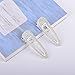 2PCS Big Silver Hair Clips Barrettes Glitter Rhinestones Hair Pins Decorations Hair Accessories for Lady, Women and Girls (Silver)…