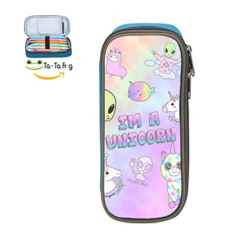 Big Capacity Pencil Case I'm A Unicorn Drawing For Boys Girls Stationary Box Large Capacity Pen Bag