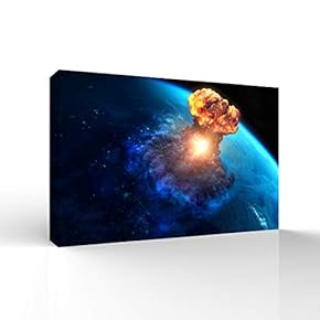Canvas Wall Art for Living Room,Bedroom Home Artwork Paintings Mushroom Cloud Ready to Hang - 12x18 inches