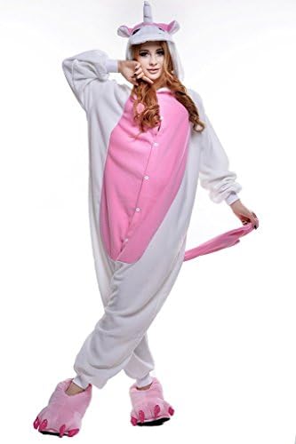 VIGEROUS Unisex-adult Kigurumi Onesie Pink Unicorn Pajamas S Pink Unicorn