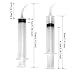 BAKHUK 16pcs 12cc Dental Syringe Disposable Dental Care Rinse Enema Syringe, Curved Tip