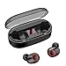 True Wireless Earbuds Bluetooth 5.0 20H Playtime IPX5 Waterproof Wireless Earphones 3D Stereo Sport Mini Wireless Earphones Built-in Mic HiFi Sound in-Ear Bluetooth Earphones LED Display Charging Case