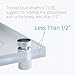 Lantee 20 Pcs Silver Tone Stainless Steel 19 x 30mm Standoff Hardware Mounts Screws for Glass