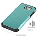 LUHOURI Turquoise Samsung Galaxy J3 Emerge Case/J3 Prime/J3 2017/Amp Prime 2/Express Prime 2/Sol 2/J3 Luna Pro/J3 Eclipse/J3 Mission Case, Hybrid Armor Rugged Protective Case Cover Teal