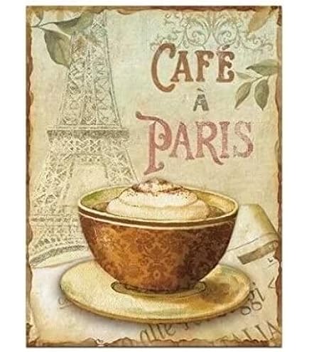 Amazon.com: ZMKDLL Cafe Paris French Roast Pure Coffee Tin Metal 
