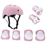 Elesky Kids Youth Adjustable Sports Protective Gear Set Safety Pad Safeguard (Helmet Knee Elbow Wrist) Roller Bicycle BMX Bike Skateboard Hoverboard and Other Extreme Sports Activities