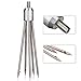 digi-hunter Tanchen Stainless Steel Round Shaped 5 Tine Harpoon Barbed Salmon Ice Fishing Equipment