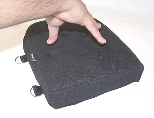 Motorcycle Passenger Back Seat Detachable Gel Pad With memory Foam Black