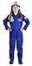 Aeromax Jr. NASA Flight Suit, Blue, with Embroidered Cap and official looking patches, size 8/10.