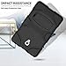 Angelan Samsung Galaxy Tab A 10.5 2018 Case, Heavy Duty Three Layer Ultra Hybrid Silicone+Hard PC Bumper Full-Body Protective Case Cover with Kickstand for Galaxy Tab A 10.5 Inch SM-T590/T595,Black