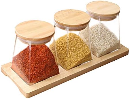 Amazon Co Jp スパイスボトル 密閉シーズニングボトル 香水ボックス ルームウェアセット ガラス調味料ジャー Kitchen Housewares