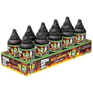 Pelon Pelo Rico Hot Intenso – Crazy spicy Mexican gooey tamarind push-up candy snack – Bag of 12