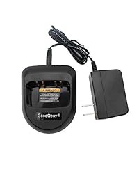 GoodQbuy® Ni-MH Ni-MH Li-ion 110V ~ 240V Batería Cargador rápido de escritorio rápido para Motorola A6 A8 MagOne BPR40 BC130 Radio de dos vías PMLN4822AR PMLN4682AR PMLN5041A