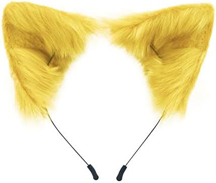 Lyivisk Diadema De Orejas De Gato Y Gargantilla De Corazón - Accesorio De Peluche Para Halloween, Cosplay Y Fiestas