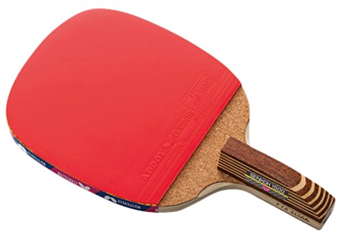 Butterfly Senkoh 1500 Penhold Table Tennis Racket with Rubber and Brown Handle