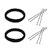 Mudder 3 Pieces Donut Bun Maker Hair Bun Maker Ring Style Bun Maker Set for Chignon Hair Includes Large, Medium and Small (Light Brown)