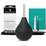 Premium Purity(TM) 7oz Black Enema Bulb Anal Douche Kit (Non-Toxic - BPA &amp; Phthalates Free) For Home Water + Coffee Colon Cleansing, Detox and Constipation Relief