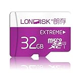 [Real Capacity ]Londisk Extreme Micro SD 32gb Class 10 90MB/S SDXC Memory Card with Free Adapter, 10-year Warranty (32gb-MicorSDXC 90mb/s)