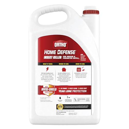 ORTHO HOME DEFENSE INSECT KILLER FOR INDOOR AND PERIMETER REFILL2, CONTROLS ANTS, ROACHES, SPIDERS AND MORE, 1 GAL