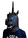 Gmasking Creepy Black Evil Unicorn Mask Costume