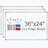 3' x 2' Whiteboard Dry Erase White Board for Wall