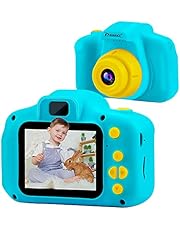 PROGRACE Kids Camera Children Cameras for Boys Birthday Toy Gifts 4-12 Year Old Kid Action Camera for Kids Toddler Video Recorder 1080P IPS 2 Inch