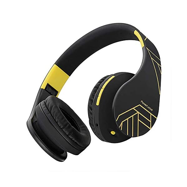 PowerLocus-Bluetooth-Over-Ear-Headphones-Wireless-Stereo-Foldable-Headphones-Wireless-and-Wired-Headsets-with-Built-in-Mic-Micro-SDTF-FM-for-iPhoneSamsungiPadPC-BlackYellow PowerLocus Bluetooth Over-Ear Headphones, Wireless Stereo Foldable Headphones Wireless and Wired Headsets with Built-in…