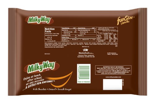 MILKY WAY Milk Chocolate Fun Size Candy Bars 22.51-Ounce Bag (Pack of 4)