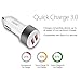 noot products Car Charger for LG Stylo 4/V40/G7/G6/V30/G5/V20-36W Quick Charge 3.0 Two-Port USB Charge Adapter with 6FT / feet USB Type C to A Fast Charging Cable Cord