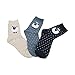 FloraKoh Women Cotton Crew Casual Socks 3 Pair Pack (Big Sheep)