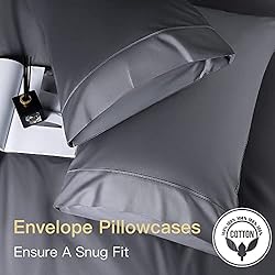 Shilucheng 6PC 100% Pure Egyptian Cotton Sheets