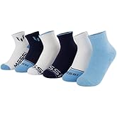 Messi Girls' Lifestyle Crew Socks, 6-Pack, Soft & Stretchy, Comfortable
