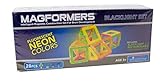 Magformers Neon Blacklight Set (28-Pieces) Magnetic    Building      Blocks, Educational  Magnetic    Tiles Kit , Magnetic    Construction  STEM Set