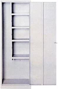 Armario 1 puerta de chapa Escobero Rafia, 60 x 40 x 176H cm fornito sin