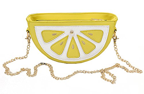 DanSoul Women's Cross-Body Handbags Anime Cute Animals Shoulder Bag for Girls Kids (lemon)