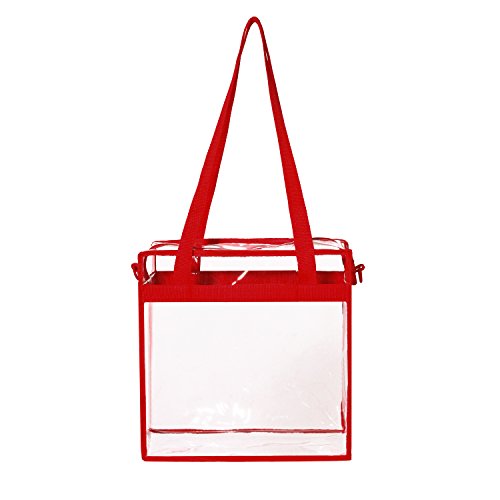 BAGAIL Clear bags Stadium Approved Clear Tote Bag with Zipper Closure