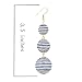 VK Accessories Thread Ball Dangle Earrings Thread Dangle Earrings Soriee Drop Earrings (blue white stripe)
