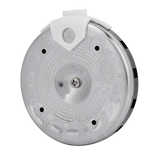 Chromatic Tuner, Pitch Pipe for Guitar Violin Ukulele Bass Anti-Corrosion Wind-Powered Accurate Portable Compact Tuning Device