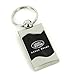 RANGE ROVER BLACK SPUN BRUSHED METAL KEY RING