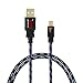 Mini-USB Cable, EZOPower 3 feet Braided Jacket USB Data Cable for GoPro Hero 4, Hero 3, Hero 3+, Hero, Silver, Black, White, All Edition - Tangled Free