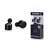 X1T Mini Invisible Truly Wireless Bluetooth V4.2 Stereo Surround Sound Earphones With Microphone For iPhone, Samsung, Android, IOS (Black)