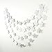 MOWO Paper Garland Twinkle Star Silver Glitter 3'' Circle Decoration 2pc 20 feet in Total