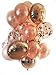 Pristine Parties Best Rose Gold Confetti Balloons for Party | 18 Pack Premium 100% Latex Balloons | 4 Mylar, 6 Clear Confetti, 8 Shiny Matte