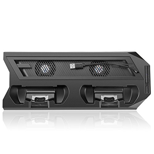 OBVIS Vertical Stand Charger Cooling Station for PS4 Pro/Slim 2-In-1 with Dual Charger Ports and USB HUB
