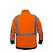 JORESTECH Pullover High Visibility Half Zipper 100% Polyester ANSI Class 3 (Extra Large, Orange)