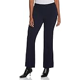 Rafaella Womens Curvy Fit Gabardine Bootcut Dress Pants