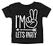 I'm Two Let's Party Hipster Arrow 2nd Birthday T-shirt