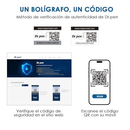 Dr.pen Ultima M9 Dermapen Inalámbrico Rostro y Cuero Cabelludo - Versión 2026: Ajuste con 1 Botón, Chip Inteligente Antifalsificación, Carga USB-C, para Casa o Salón, Gran Regalo para Mujeres | Original, compatible con todos los cartuchos, vídeo guía, fácil uso, devolución 30 días, caja regalo