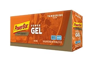 Image of PowerBar PowerGel, Tangerine, 2x Caffeine, 1.44 Ounce (Pack of 24)