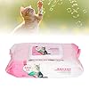 Pet Doekjes, Pet Grooming Doekjes Dierbenodigdheden Zacht Draagbaar Zacht voor reiniging(Cat bath towel 100 pumps)